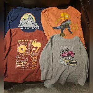 Set of 4 Garanimals Toddler boys 2T long sleeve t-shirts